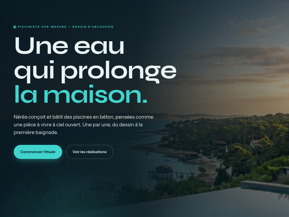 Aperçu du site modèle Néréa